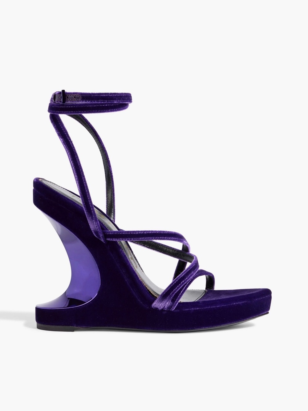 Tom Ford Wavy Velvet Wedges